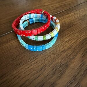 Colorful Enamel Stretch Bracelets